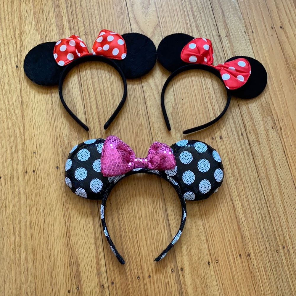 Disneyland Minnie Ear Headbands bundle lot
